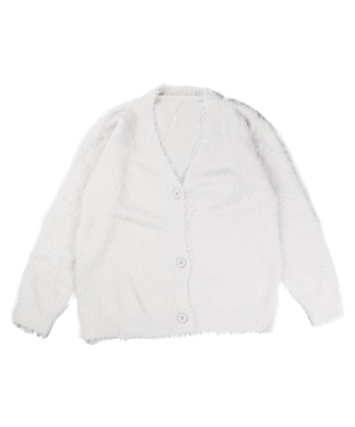 SWITCH BY ARCH(スイッチバイアーチ)の「【SWITCH by ARCH】Shaggy 編み Knit Cardigan(カーディガン/ボレロ・レディース・アイボリー/グレイッシュベージュ・FREE)」の7枚目の写真