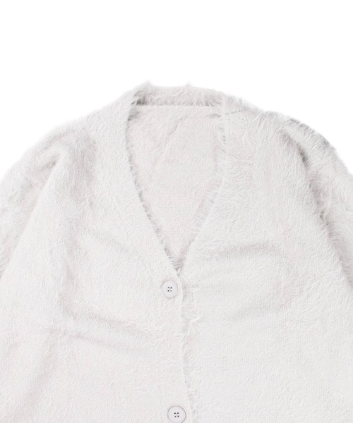 SWITCH BY ARCH(スイッチバイアーチ)の「【SWITCH by ARCH】Shaggy 編み Knit Cardigan(カーディガン/ボレロ・レディース・アイボリー/グレイッシュベージュ・FREE)」の8枚目の写真