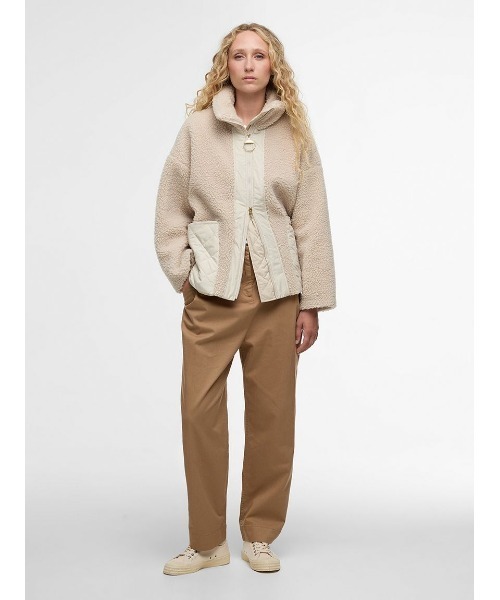 Barbour(バブアー)の「Brawby フリース ジャケット(その他アウター・レディース・グレー/オリーブ・8/10)」の3枚目の写真