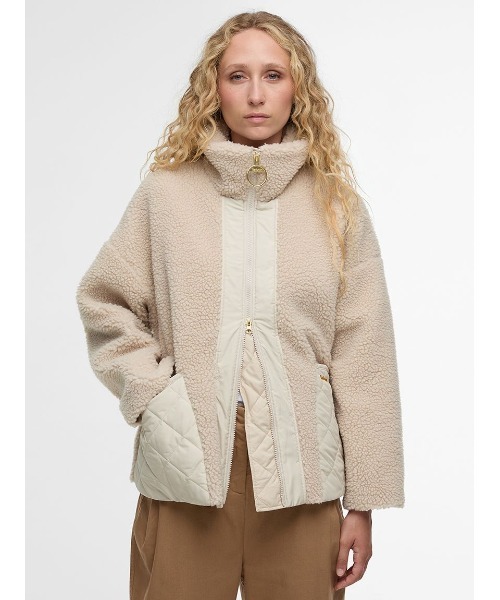 Barbour(バブアー)の「Brawby フリース ジャケット(その他アウター・レディース・グレー/オリーブ・8/10)」の4枚目の写真