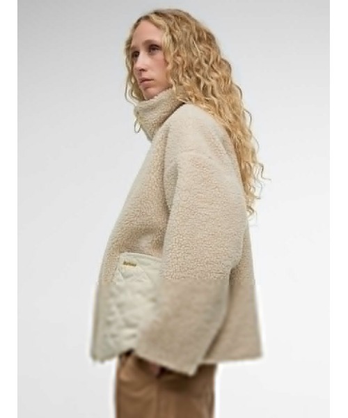 Barbour(バブアー)の「Brawby フリース ジャケット(その他アウター・レディース・グレー/オリーブ・8/10)」の6枚目の写真