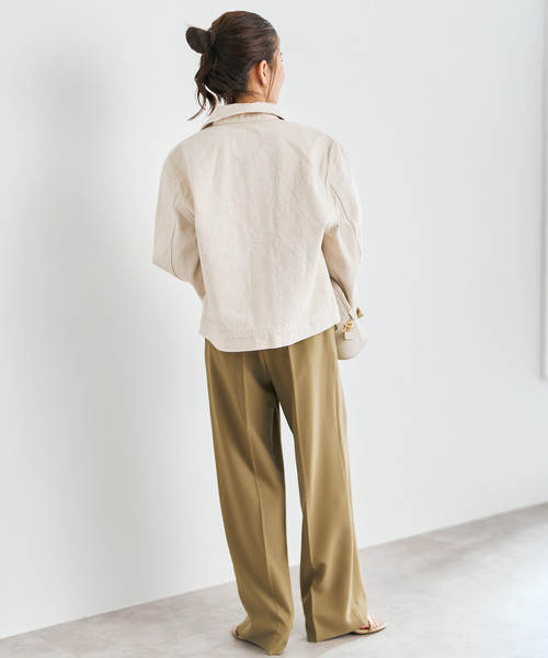 Spick & Span(スピックアンドスパン)の「5 1/2 M-35 JACKET(デニムジャケット・レディース・アイボリー/ベージュ・FREE)」の11枚目の写真