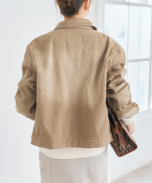 Spick & Span(スピックアンドスパン)の「5 1/2 M-35 JACKET(デニムジャケット・レディース・アイボリー/ベージュ・FREE)」の15枚目の写真