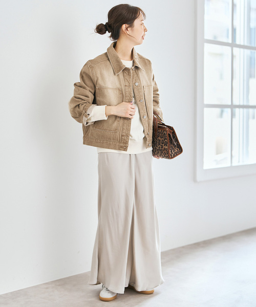 Spick & Span(スピックアンドスパン)の「5 1/2 M-35 JACKET(デニムジャケット・レディース・アイボリー/ベージュ・FREE)」の16枚目の写真