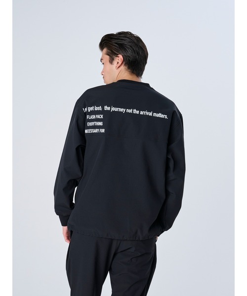 FLASH PACKER(フラッシュパッカー)の「FLASH PACKER フラッシュパッカー/ 3レイヤー 防風ストレッチ 裏起毛プルオーバー セットアップ対応 // XWP-3R(スウェット・メンズ・ブラック/グレー・MEDIUM/LARGE/X-LARGE)」の10枚目の写真