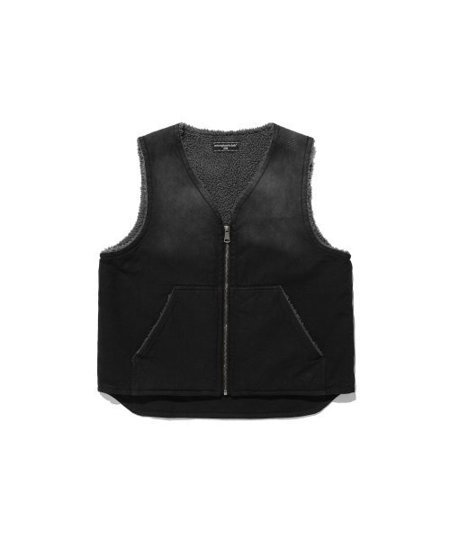 NICE GHOST CLUB(ナイスゴーストクラブ)の「COTTON WASHED VEST_BLACK(NG2DFUB990A)(ベスト・レディース・ブラック・M/S/L)」の1枚目の写真