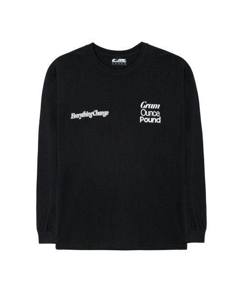 GRAM OUNCE POUND(グラムオンスポンド)の「Everything Change L/S Tee_Black(Tシャツ/カットソー・レディース・その他・L)」の1枚目の写真
