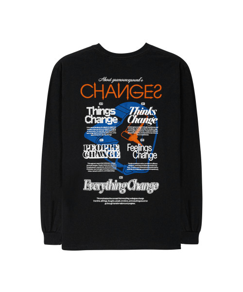 GRAM OUNCE POUND(グラムオンスポンド)の「Everything Change L/S Tee_Black(Tシャツ/カットソー・レディース・その他・L)」の2枚目の写真