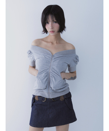 ORBIT ZIP TOP GREY