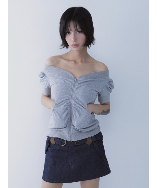 SETSETSET（セットセットセット）の「ORBIT ZIP TOP GREY（カーディガン/ボレロ・レディース・その他・ONE SIZE）」の8枚目の写真