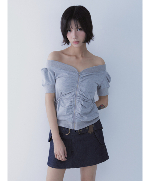 SETSETSET（セットセットセット）の「ORBIT ZIP TOP GREY（カーディガン/ボレロ・レディース・その他・ONE SIZE）」の10枚目の写真