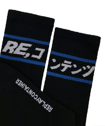 replaycontainer（リプレイコンテナ）の「blue line socks (black)（ソックス/靴下）」