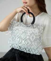 PREFERIR（プレフェリール）の「シャイニーかぎ編みトートバッグ（トートバッグ）」