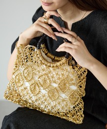 PREFERIR（プレフェリール）の「シャイニーかぎ編みトートバッグ（トートバッグ）」