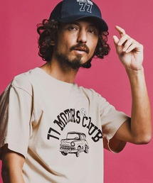 seventy seven（セブンティセブン）の「mt10169-middle onz pigment S-S t-shirt(77motors) Tシャツ(7726S090)（Tシャツ/カットソー）」