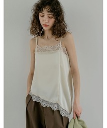 Re:EDIT（リエディ）の「[2026S/S COLLECTION]サテンレースキャミソール（キャミソール）」