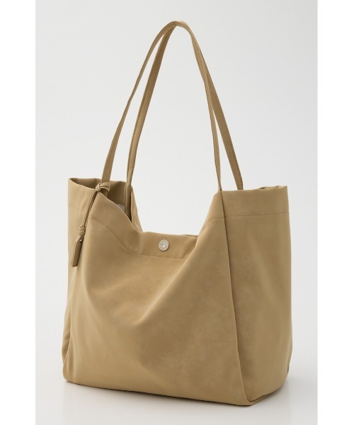 MOUSSY（マウジー）の「【26年SS新作】SKINNY HANDLE トートバッグ（トートバッグ・レディース・ベージュ/ブラウン系その他/ブラック・FREE）」の5枚目の写真