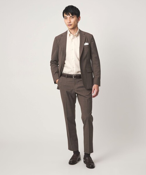 green label relaxing(グリーンレーベルリラクシング)の「エブリット コットンオックス ソリッド スナップ ボタンダウン シャツ -イージーアイロン-(ビジネスシャツ・メンズ・ライトグレー/ベージュ/コバルトブルー・L/M/XL/S)」の6枚目の写真