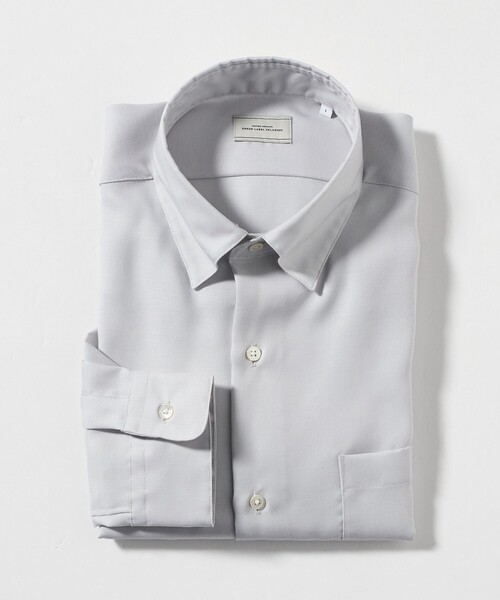 green label relaxing(グリーンレーベルリラクシング)の「エブリット コットンオックス ソリッド スナップ ボタンダウン シャツ -イージーアイロン-(ビジネスシャツ・メンズ・ライトグレー/ベージュ/コバルトブルー・L/M/XL/S)」の15枚目の写真