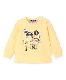kladskap | 乗り物アップリケ長袖Tシャツ(Tシャツ/カットソー)