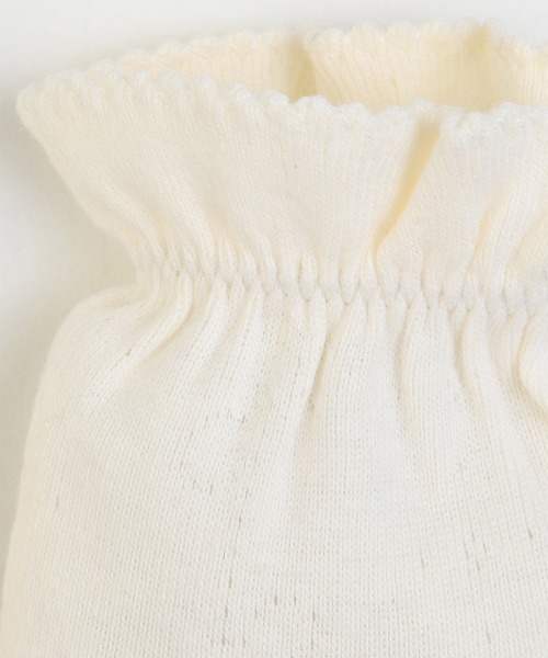 moimoln（モイモルン）の「【mini moi】ジェントルアイレットベビーミトン・手袋（その他ベビー用品・キッズ・ライトベージュ・FREE）」の5枚目の写真