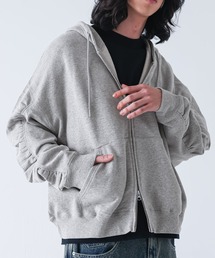 MDR（エムディアール）の「『シャーリングスリーブWジップショートパーカー』（パーカー）」