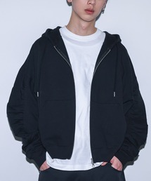 MDR（エムディアール）の「『シャーリングスリーブWジップショートパーカー』（パーカー）」