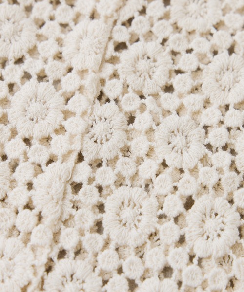 COLLAGE GALLARDAGALANTE（コラージュガリャルダガランテ）の「PAPILLONNER/マルチウェイレースバブーシュカ（バンダナ/スカーフ・レディース・オフホワイト/ブラック・FREE）」の12枚目の写真