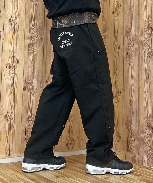 AVIREX（アヴィレックス）の「SWEAT PAINTER PANTS ”REAL TREE CAMO”（スウェットパンツ・メンズ・ブラック/カモフラージュ・L/XL/M）」の4枚目の写真