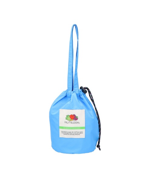 FRUIT OF THE LOOM(フルーツオブザルーム)の「【FRUIT OF THE LOOM/フルーツオブザルーム】NYLON DRAWSTRING BAG / ナイロンドロストリングバッグ(ハンドバッグ・レディース・ピンク/ブルー/ネイビー/ミント/ブラック・FREE)」の4枚目の写真