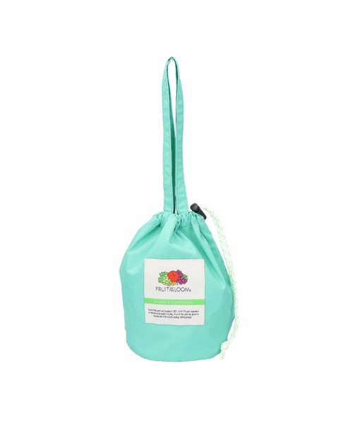 FRUIT OF THE LOOM(フルーツオブザルーム)の「【FRUIT OF THE LOOM/フルーツオブザルーム】NYLON DRAWSTRING BAG / ナイロンドロストリングバッグ(ハンドバッグ・レディース・ピンク/ブルー/ネイビー/ミント/ブラック・FREE)」の3枚目の写真