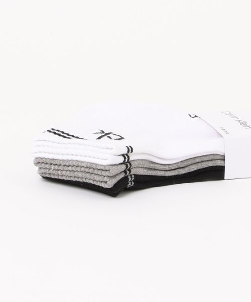 Calvin Klein(カルバン・クライン)の「【3足セット】Calvin Klein メンズ レディース 抗菌防臭 足底パイル ラインソックス 92572503(ソックス/靴下・メンズ・その他1/ブラック・L/M/S)」の19枚目の写真