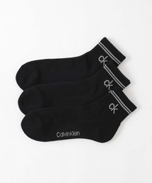 Calvin Klein | 【3足セット】Calvin Klein メンズ レディース 抗菌防臭 足底パイル ラインソックス 92572503(ソックス/靴下)