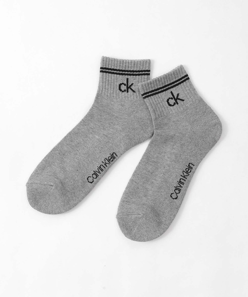 Calvin Klein(カルバン・クライン)の「【3足セット】Calvin Klein メンズ レディース 抗菌防臭 足底パイル ラインソックス 92572503(ソックス/靴下・メンズ・その他1/ブラック・L/M/S)」の4枚目の写真
