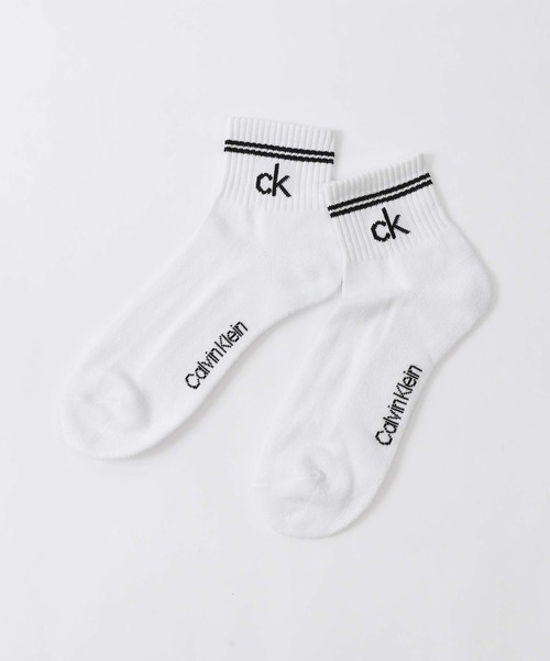 Calvin Klein(カルバン・クライン)の「【3足セット】Calvin Klein メンズ レディース 抗菌防臭 足底パイル ラインソックス 92572503(ソックス/靴下・メンズ・その他1/ブラック・L/M/S)」の5枚目の写真