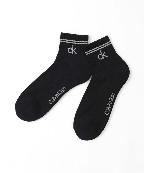 Calvin Klein(カルバン・クライン)の「【3足セット】Calvin Klein メンズ レディース 抗菌防臭 足底パイル ラインソックス 92572503(ソックス/靴下・メンズ・その他1/ブラック・L/M/S)」の6枚目の写真