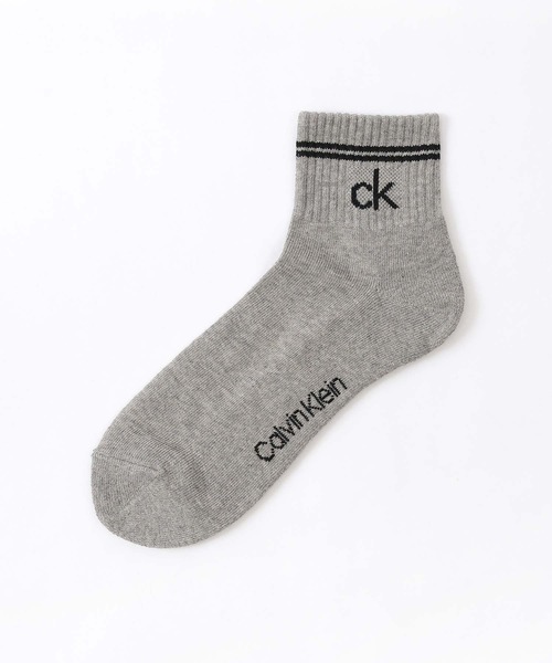 Calvin Klein(カルバン・クライン)の「【3足セット】Calvin Klein メンズ レディース 抗菌防臭 足底パイル ラインソックス 92572503(ソックス/靴下・メンズ・その他1/ブラック・L/M/S)」の7枚目の写真