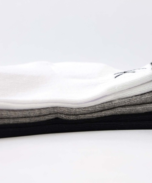 Calvin Klein(カルバン・クライン)の「【3足セット】Calvin Klein メンズ レディース 抗菌防臭 足底パイル ラインソックス 92572503(ソックス/靴下・メンズ・その他1/ブラック・L/M/S)」の11枚目の写真