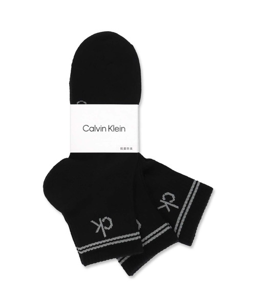 Calvin Klein(カルバン・クライン)の「【3足セット】Calvin Klein メンズ レディース 抗菌防臭 足底パイル ラインソックス 92572503(ソックス/靴下・メンズ・その他1/ブラック・L/M/S)」の17枚目の写真
