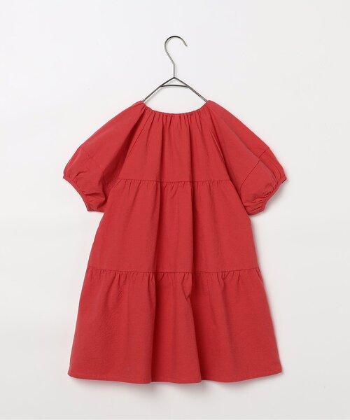 p.premier(ピードットプルミエ)の「イロチ買いしたいパフスリーブワンピース(ワンピース・キッズ・レッド/ピンク/グリーン/ドット/ラベンダー/アイボリー/ブラック・140/130/120/110/100/90/80)」の8枚目の写真