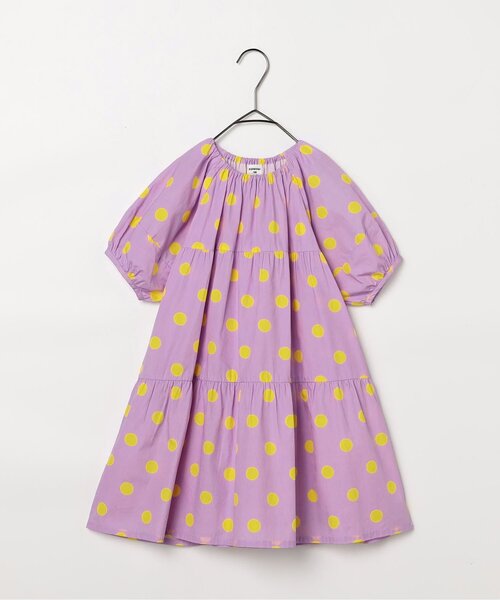 p.premier（ピードットプルミエ）の「イロチ買いしたいパフスリーブワンピース（ワンピース・キッズ・レッド/ピンク/グリーン/ドット/ラベンダー/アイボリー/ブラック・140/130/120/110/100/90/80）」の22枚目の写真
