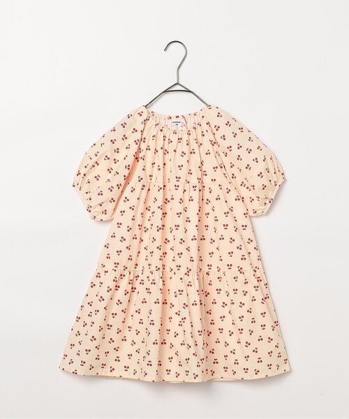 p.premier(ピードットプルミエ)の「イロチ買いしたいパフスリーブワンピース(ワンピース・キッズ・レッド/ピンク/グリーン/ドット/ラベンダー/アイボリー/ブラック・140/130/120/110/100/90/80)」の15枚目の写真