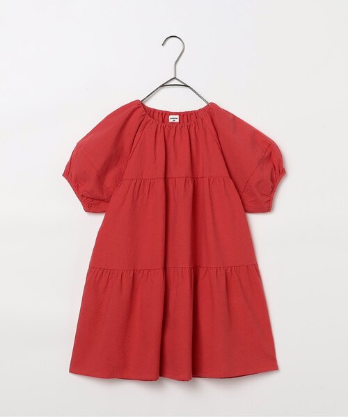 p.premier(ピードットプルミエ)の「イロチ買いしたいパフスリーブワンピース(ワンピース・キッズ・レッド/ピンク/グリーン/ドット/ラベンダー/アイボリー/ブラック・140/130/120/110/100/90/80)」の19枚目の写真
