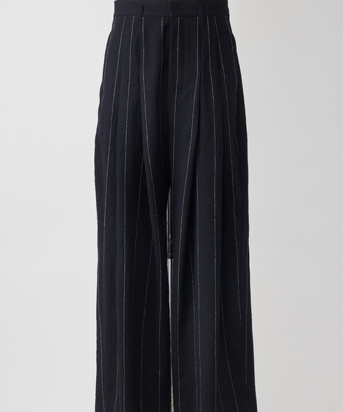 SHINYAKOZUKA（シンヤコヅカ）の「Dear, BAGGY(ISSUE#8)（その他パンツ・メンズ・ストライプ/ブラック・X-SMALL/SMALL/MEDIUM/LARGE）」の2枚目の写真