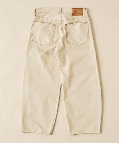 417 EDIFICE(フォーワンセブンエディフィス)の「LE JAPON ATELIER OKAYAMA TYPE.2 カーブレッグ(デニムパンツ・メンズ・アイボリー/ブラック/ブルー系その他・X-LARGE/MEDIUM/SMALL/LARGE)」の8枚目の写真