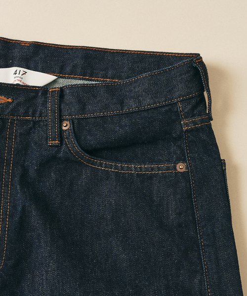 417 EDIFICE(フォーワンセブンエディフィス)の「LE JAPON ATELIER OKAYAMA TYPE.2 カーブレッグ(デニムパンツ・メンズ・アイボリー/ブラック/ブルー系その他・X-LARGE/MEDIUM/SMALL/LARGE)」の13枚目の写真