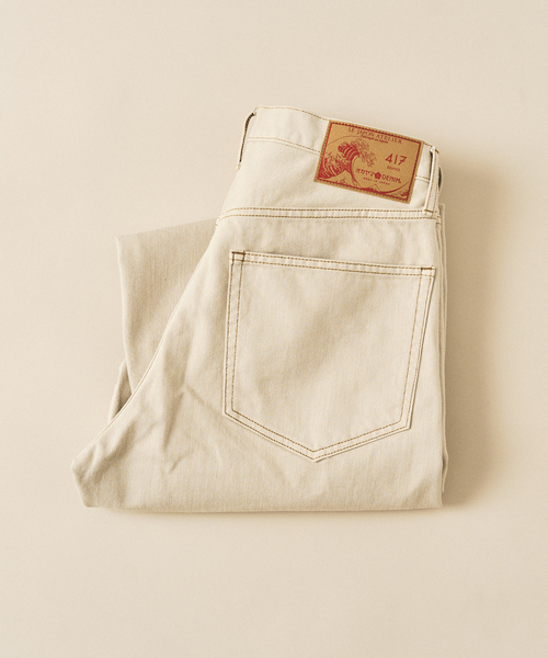 417 EDIFICE(フォーワンセブンエディフィス)の「LE JAPON ATELIER OKAYAMA TYPE.2 カーブレッグ(デニムパンツ・メンズ・アイボリー/ブラック/ブルー系その他・X-LARGE/MEDIUM/SMALL/LARGE)」の18枚目の写真