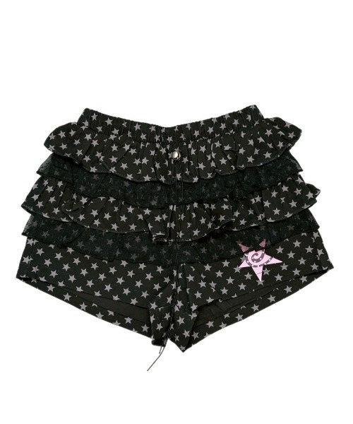 Never mind the XU(ネバーマインドザエックスユー)の「【Never mind the XU】star print skirt pants / 【ネバーマインド ザ エックスユー】スタープリントフリルスカートパンツ <着用動画あり>(その他パンツ・レディース・ピンク/ブラック/ホワイト・S)」の8枚目の写真