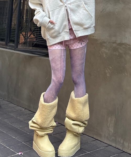 Never mind the XU(ネバーマインドザエックスユー)の「【Never mind the XU】star print skirt pants / 【ネバーマインド ザ エックスユー】スタープリントフリルスカートパンツ <着用動画あり>(その他パンツ・レディース・ピンク/ブラック/ホワイト・S)」の21枚目の写真