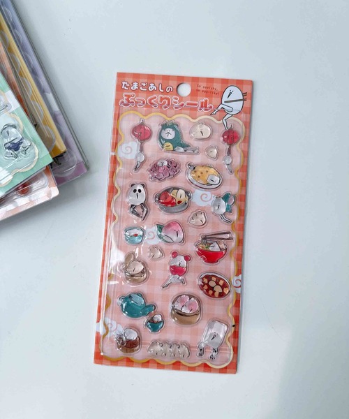 AS KNOW AS plus(アズノゥアズプラス)の「たまごあしぷっくりシール(ステッカー/テープ・レディース・A/E/D/K/G/I/H/J/F/その他2/その他5/O/Q/L/M/N/その他/S/T/U/V/W/その他1/その他3/P/R/その他4/パープル/レッド/クリア/イエロー/ブルー/ミント・FREE)」の11枚目の写真